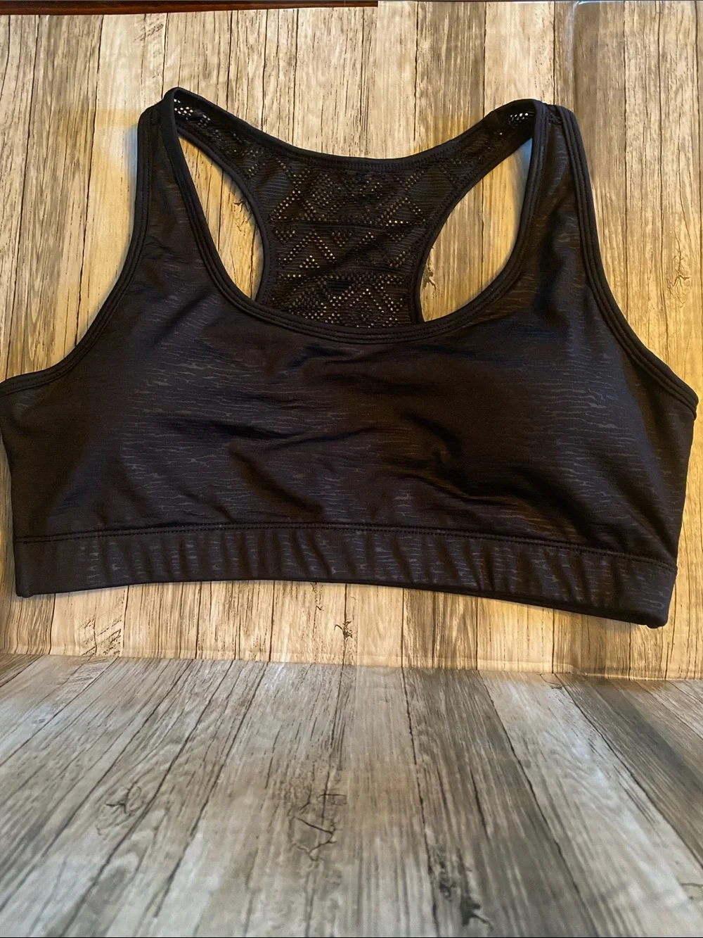 ZYIA ACTIVE BLACK BOMBER BRA— XL